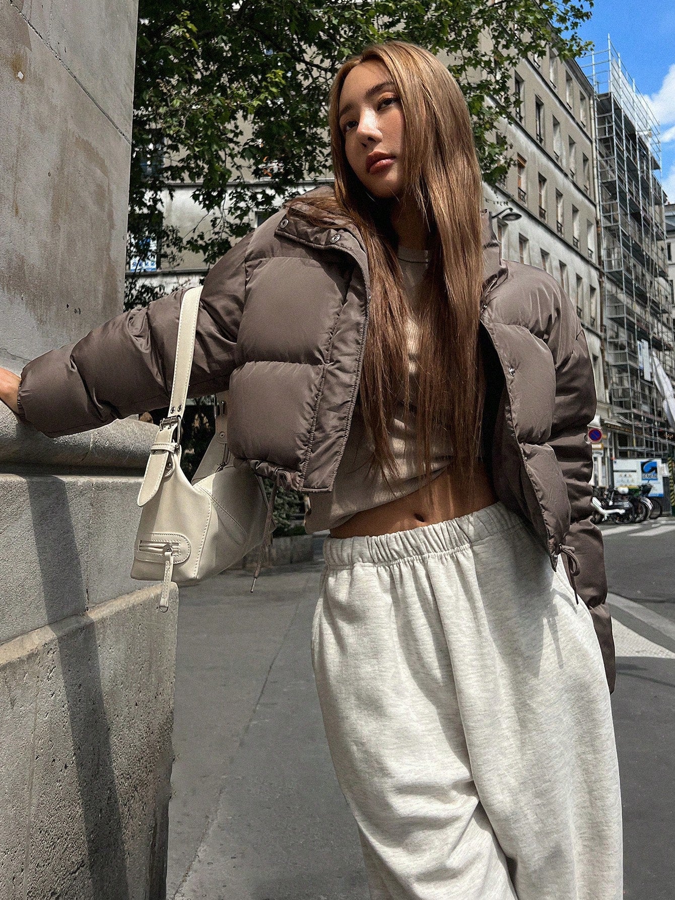 Jaqueta Puffer Café - Mirela