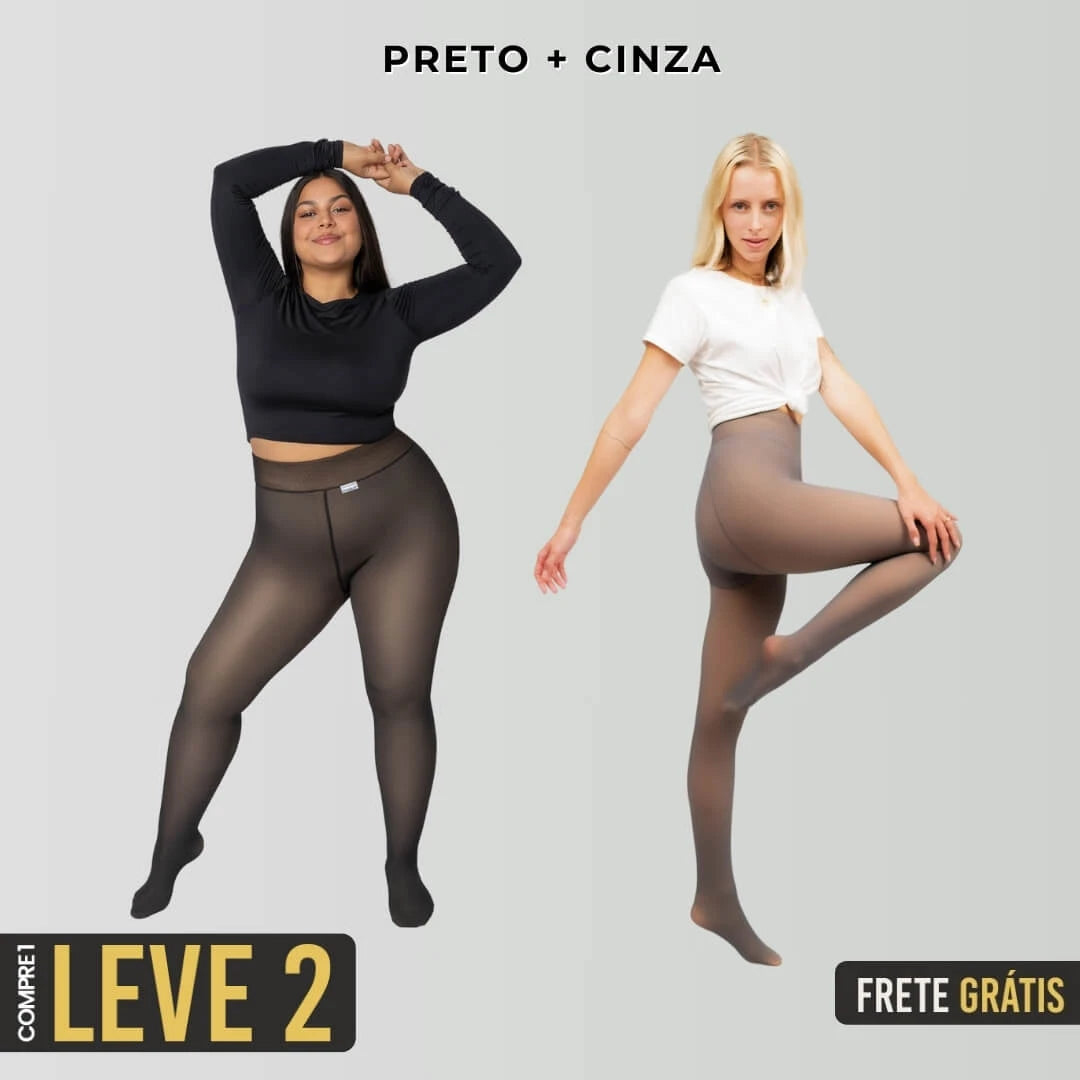 KIT 2 Meia-Calça Peluciada com Lã