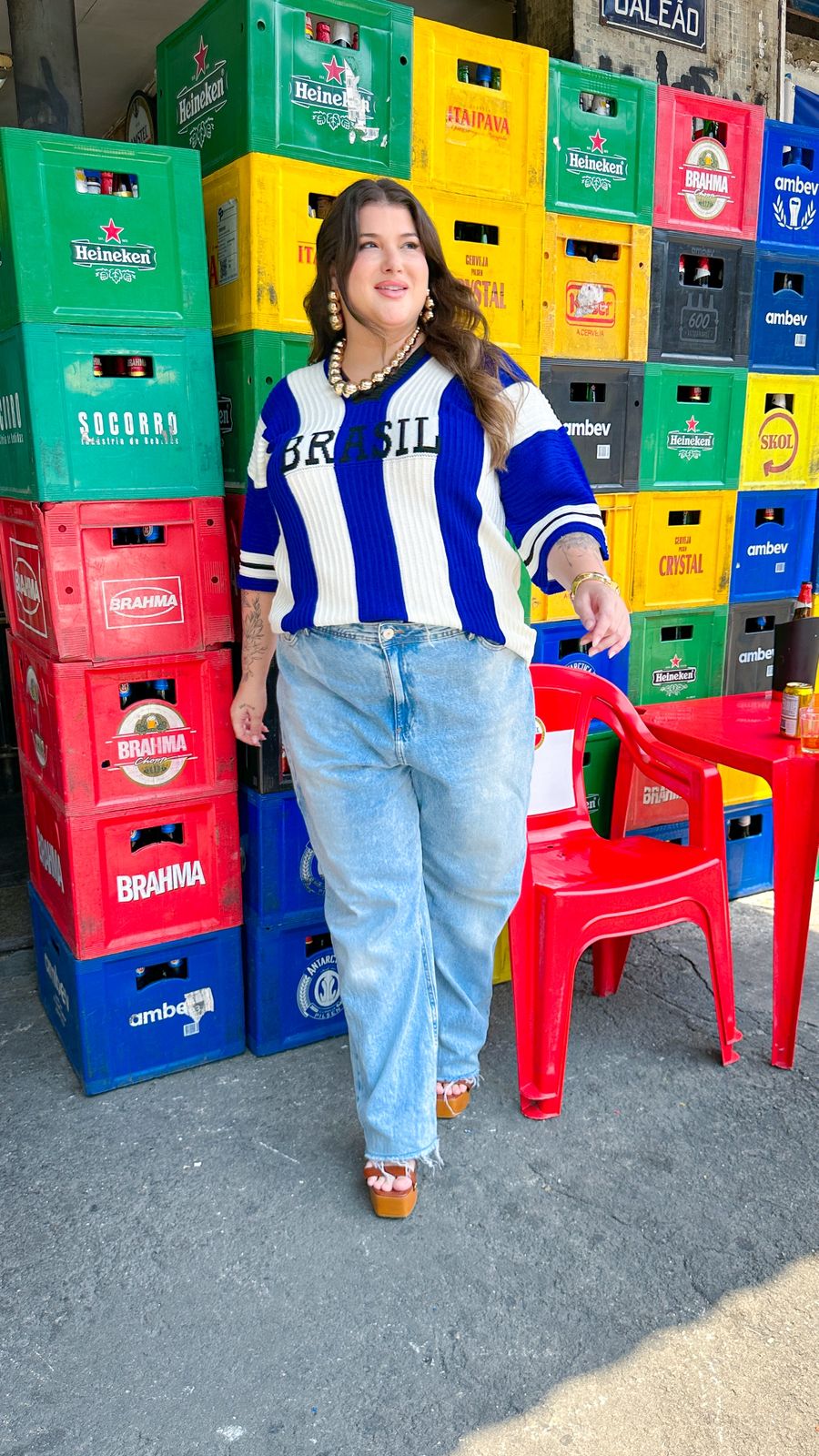 Blusa Trico Daju Copa Azul