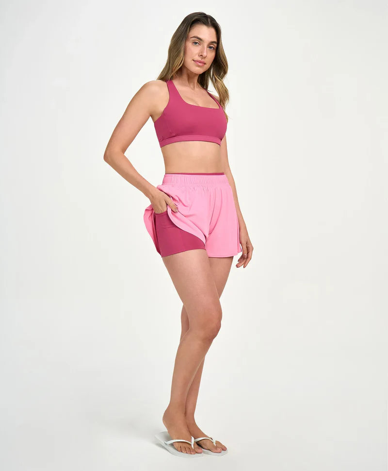 Top + Short Duplo Rosa Beatriz